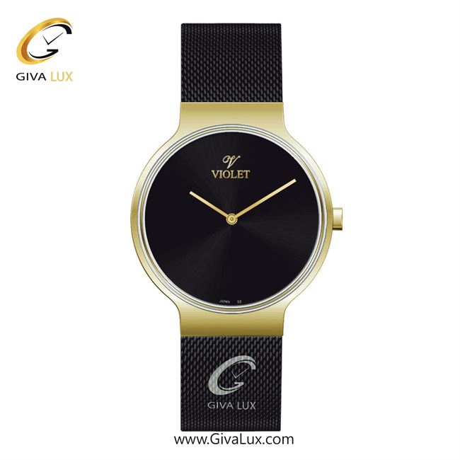 ساعت مچی اورجینال مردانه ویولت VIOLET طلایی | مشکی| مشکی| کد رفرنس 0568/2